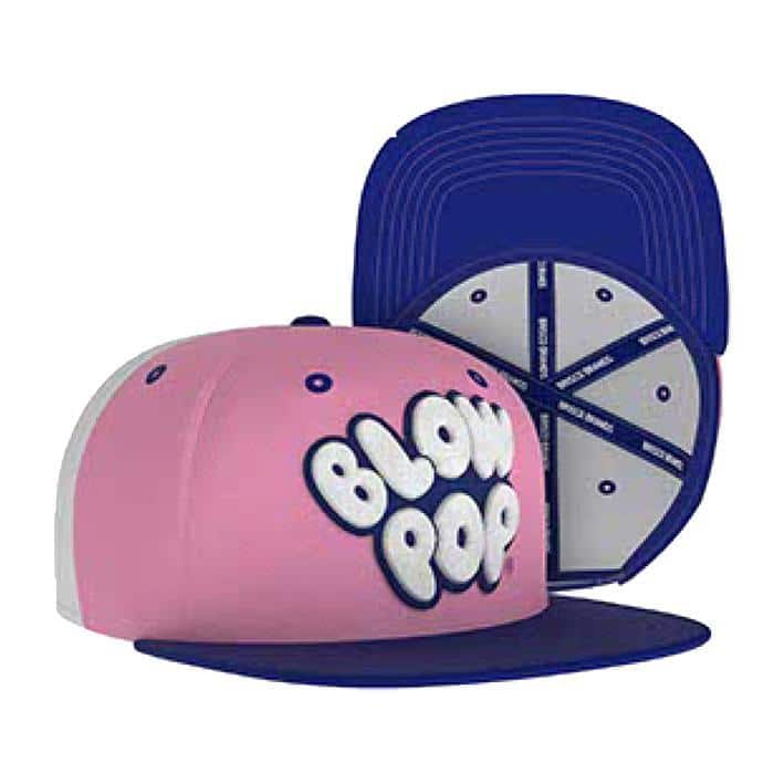 Cotton Candy Bubblegum Hat Patch Baseball Flavor Embroidered Iron on