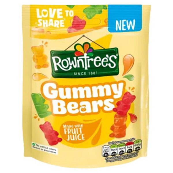 Rowntrees Gummy Bears - 115g Bag