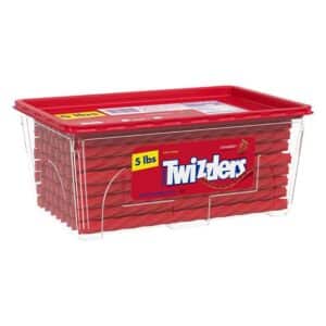 Twizzlers Twists Strawberry - 5 Pound Tub