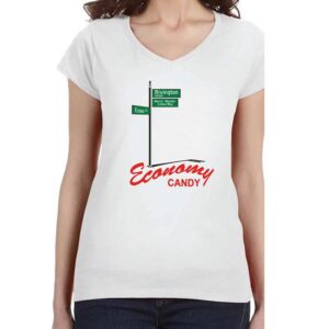 Economy Candy Morris "Moishe"Cohen Way Street Sign T-Shirt - V-Neck