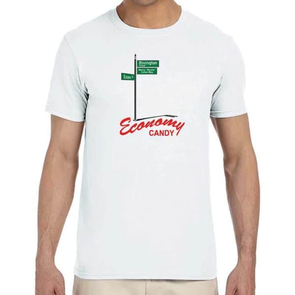 Economy Candy Morris "Moishe"Cohen Way Street Sign T-Shirt - Crew Neck