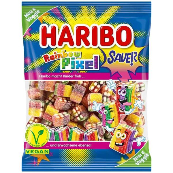 German Haribo Sauer Rainbow Pixel - Veggie