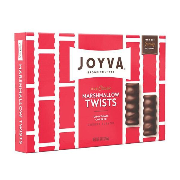 Joyva Marshmallow Twists - Cherry - 9oz Gift Box