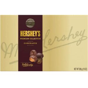 Hershey's Pot of Gold Premium Collection Assorted Chocolates Milk & Dark - 28 Piece Box