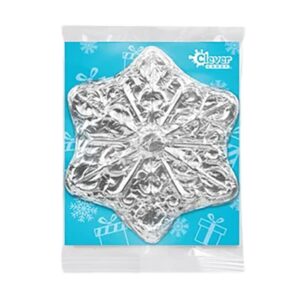 Clever Candy Solid Milk Chocolate Snowflake - 3oz