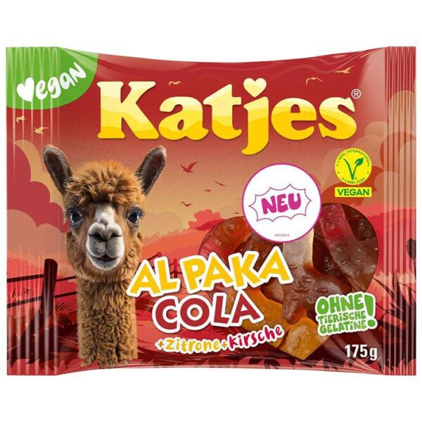 Katjes Al Paka Cola + Zitrone + Kirsche (Cola & Lemon & Cherry) - Vegan