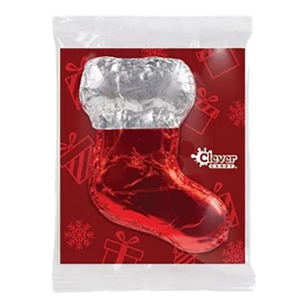 Clever Candy Solid Milk Chocolate Christmas Stocking - 3oz