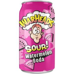 Warheads Soda - Sour! Watermelon - 12oz Can