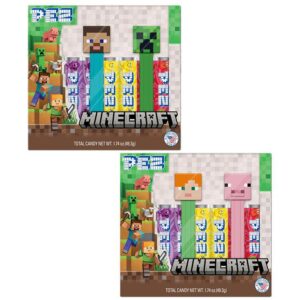 Pez - Minecraft Twin Gift Set