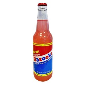 Bazooka Soda - Bubblegum Flavor - 12oz Bottle