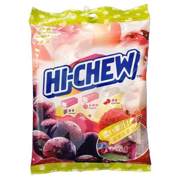 Hi-Chew - Grape, Peach, Lychee Mix - Chinese - 110g Bag