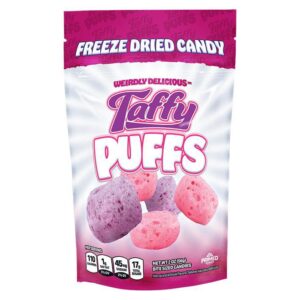 Primed Warrior - Taffy Puffs (Freeze Dried Salt Water Taffy) - 2oz Bag