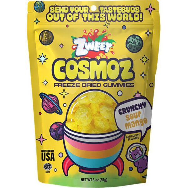 Zweet Cosmoz Freeze Dried Gummies - Crunchy Sour Mango