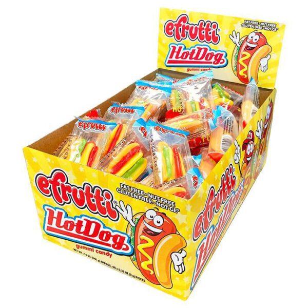 Efrutti Gummy Mini Hot Dogs - 60 Count