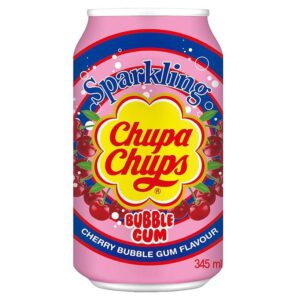 Chupa Chups Soda - Sparkling Cherry Bubble Gum - 0.345L Can