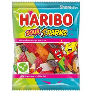 British Haribo Sour Sparks - Vegetarian