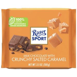 Ritter Sport Milk Chocolate with Crunchy Salted Caramel