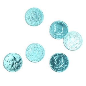 Milk Chocolate Coins - Light Blue - Hanukkah Special