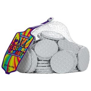 Milk Chocolate Coins - White