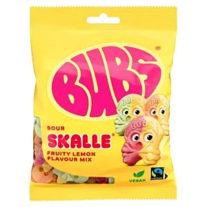 BUBS Skulls - Sour Fruity Lemon Flavour Mix - 90g Bag