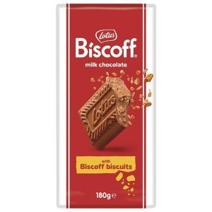 Lotus Biscoff Milk Chocolate with Biscoff Biscuits - 180g Bar