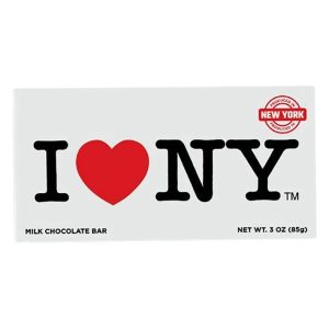 I Heart NY Milk Chocolate Bar - White