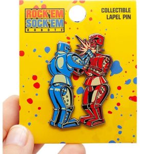 Rock 'Em Sock 'Em Robots Enamel Pin