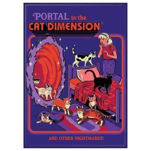 Steven Rhodes Magnet - Portal to the Cat Dimension