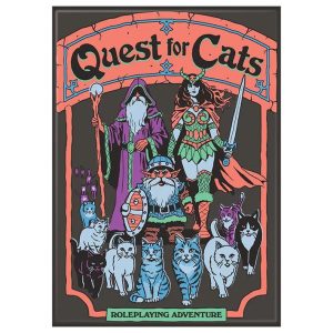 Steven Rhodes Magnet - Quest For Cats
