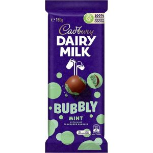 Cadbury Dairy Milk - Bubbly Mint - 160g Block (Australian)