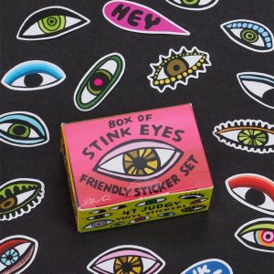 Blue Q Friendly Sticker Set - Box Of Stink Eyes