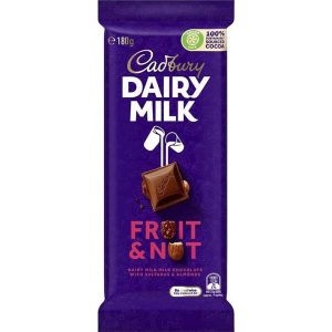 Cadbury Dairy Milk - Fruit & Nut - 180g Block (Australian)