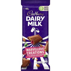 Cadbury Dairy Milk - Marvellous Creations - Jelly Popping Candy - 190g Block (Australian)