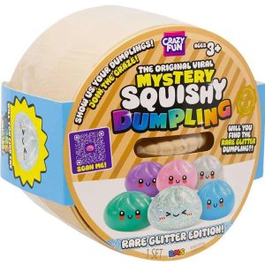 RMS Crazy Fun - The Original Viral Mystery Squishy Dumpling - Glitter Edition (7 inch)