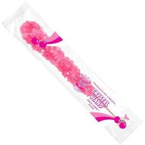 Rose's Rock Candy Crystal Wand - Pink Maraschino Cherry