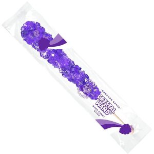 Rose's Rock Candy Crystal Wand - Purple Concorde Grape