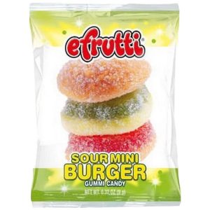 efrutti Gummy Mini Burgers - Sour - 2 Pound Bag